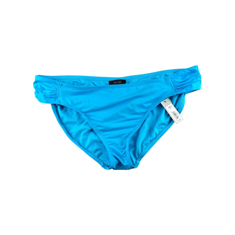 Apt 9 Women's Blue Ruched Swim Bikini Bottoms Size XXL